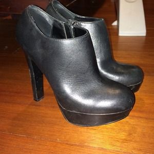 Steve Madden Leather High Heel Booties