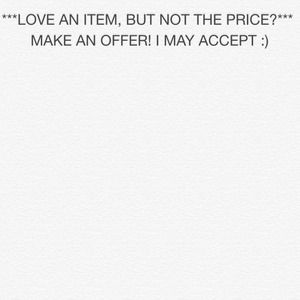 Make a reasonable offer and I may accept it! :)