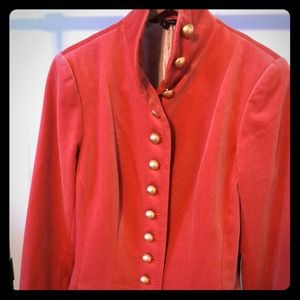🚨Final Price Drop🚨Velvet Coat w/Gold Buttons EUC