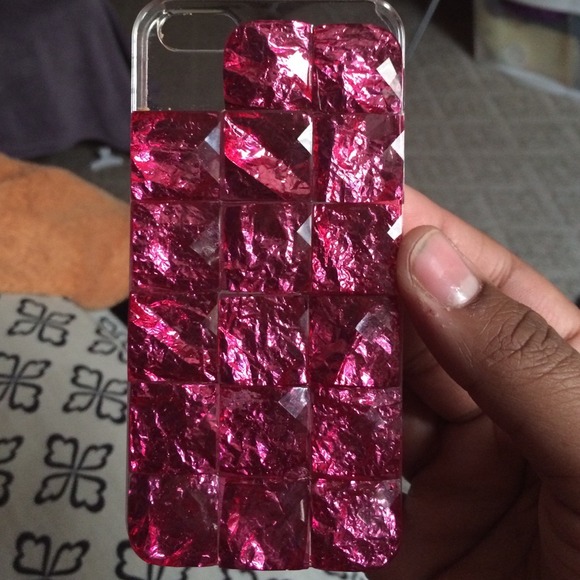 Iphone 5/5s pink stone case - Picture 4 of 4