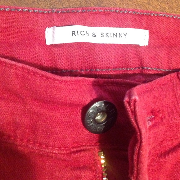Rich and skinny red denim skinny jeans! - Picture 3 of 4