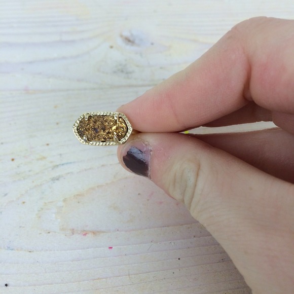 Kendra Scott Jewelry - Kendra Scott Ella Ring in Gold Drusy Kendra Scott Jewelry - Kendra Scott Ella Ring in Gold Drusy