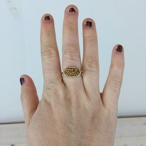 Kendra Scott Jewelry - Kendra Scott Ella Ring in Gold Drusy Kendra Scott Jewelry - Kendra Scott Ella Ring in Gold Drusy