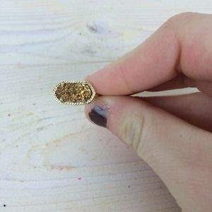 Kendra Scott Jewelry - Kendra Scott Ella Ring in Gold Drusy Kendra Scott Jewelry - Kendra Scott Ella Ring in Gold Drusy
