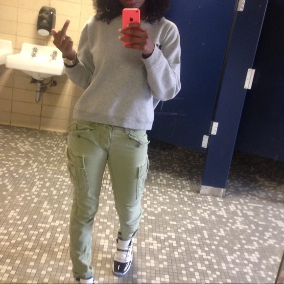 Green a&e cargo pants