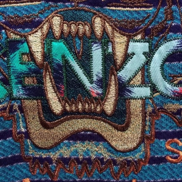 Kenzo men's striped tiger embroidered sweatshirt - Picture 4 of 4