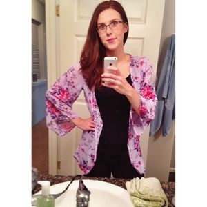 Charlotte Russe Floral Kimono