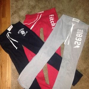 Abercrombie Kids Sweats 3 pair Girls