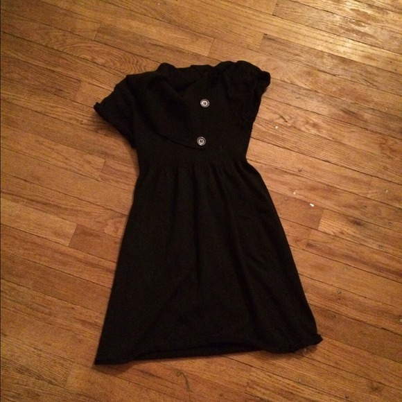 Black sweater dress