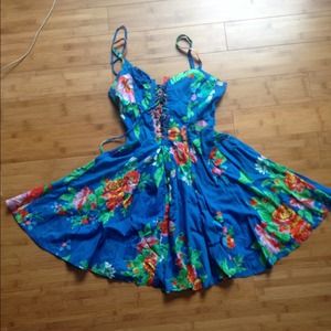 Forever 21 corset-type floral dress