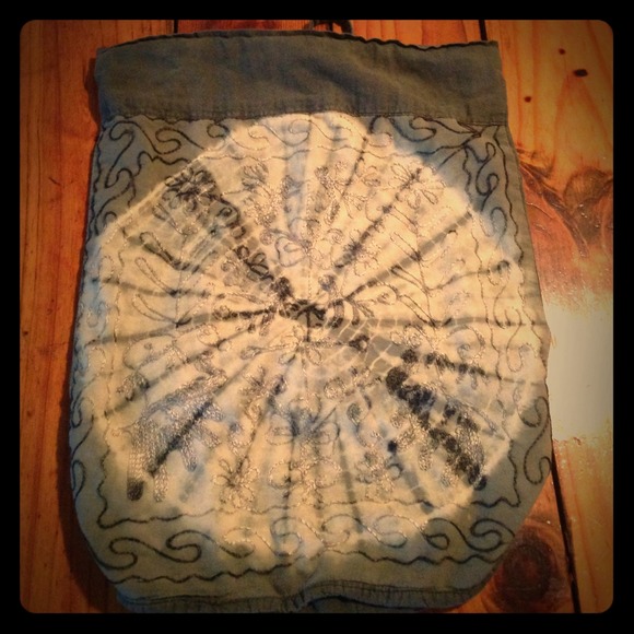 Embroidered TyeDye Backpack