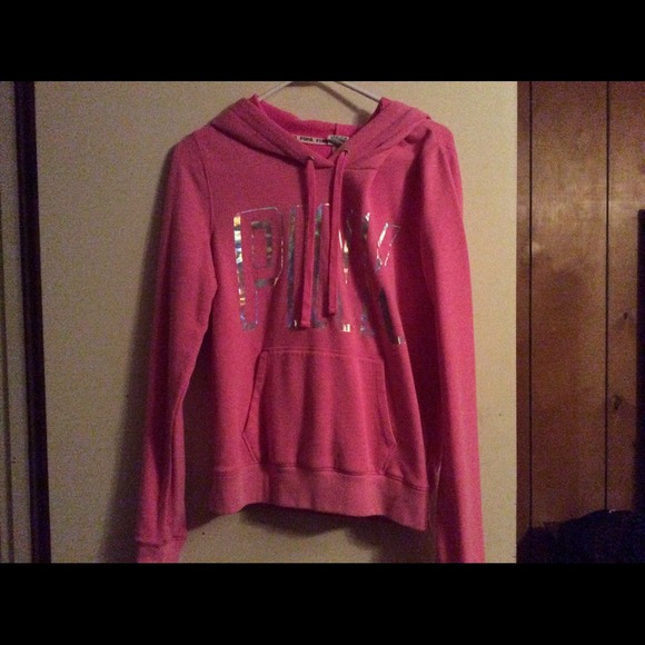 A pink hoodie