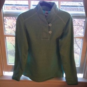 North Face Crescent Shawl fleece lined sweater