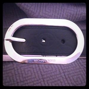 Black/silver MK belt