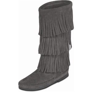 Minnetonka Women's Calf Hi 3-Layer Fringe Boot
