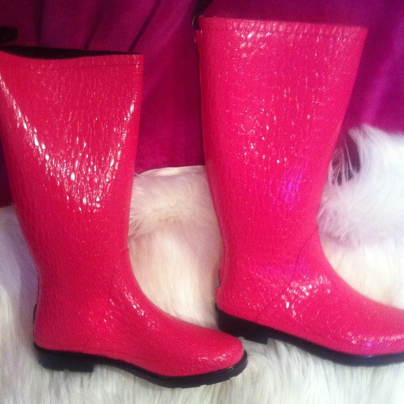 Hot Pink Rain Boots
