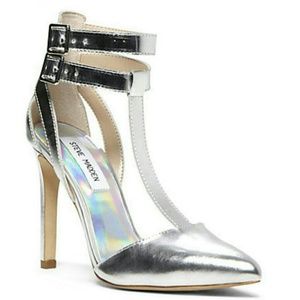 Brand New Steve Madden Drmaquen Silver Size 6.5 M