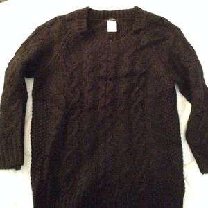 Like new Jcrew black fisherman sweater