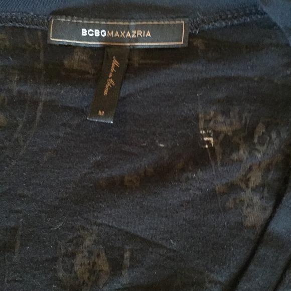 BCBGMaxAzria Burnout Logo Tee - Picture 4 of 4