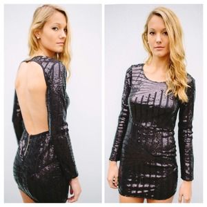 Bundle of Black sequin dress And solid black dress