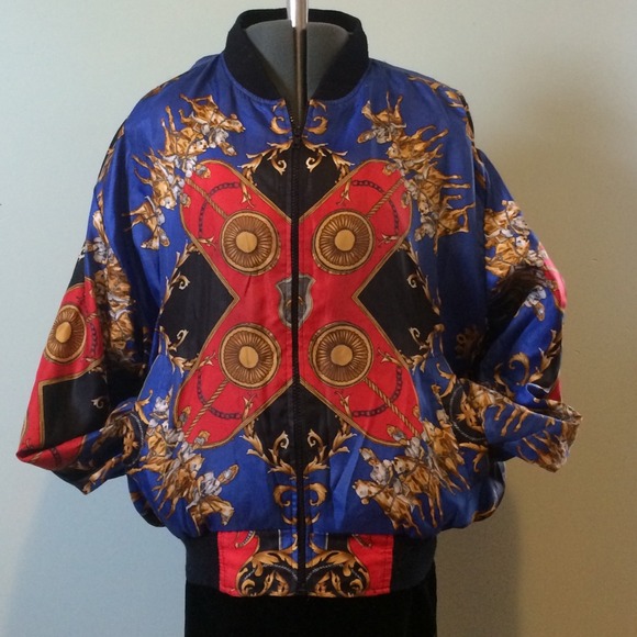 90s windbreaker bomber jacket