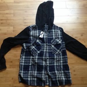 Pacsun plaid hoodie
