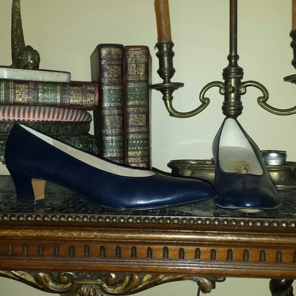 Salvatore Ferragamo Dark Blue Heels