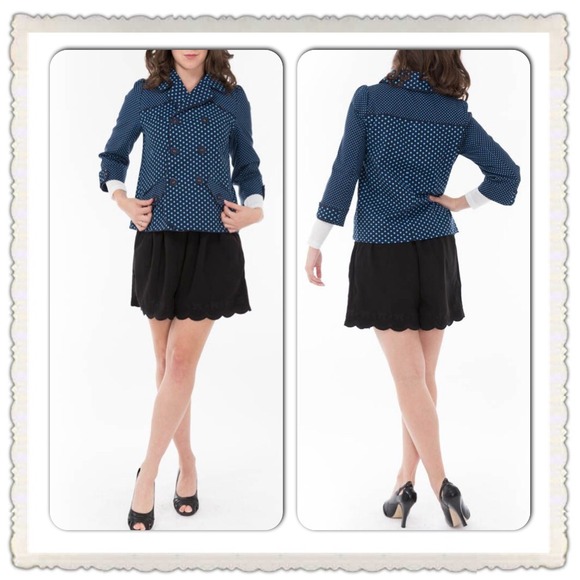 Polka dot pop-pop jacket
