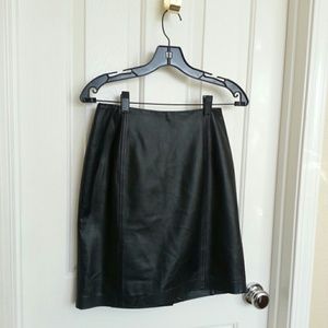 Ann Taylor LOFT Leather Skirt