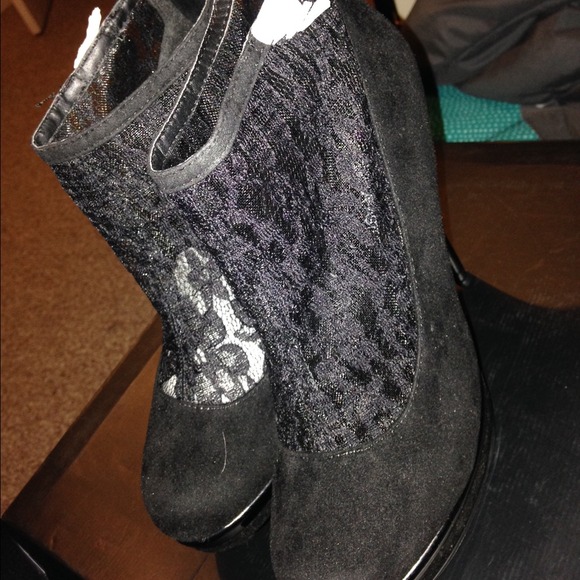 Black platform heals from just fab!