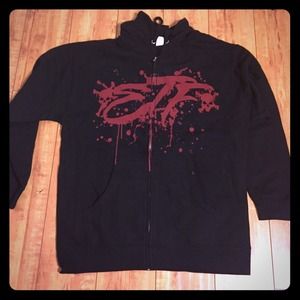 Escape the Fate Zip up Skull Hoodie!