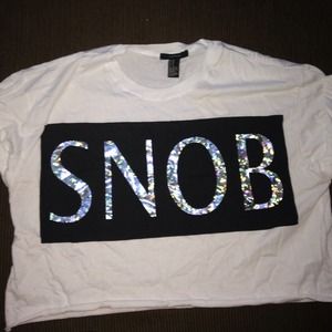 🔹SOLD🔹 SNOB crop top ✨