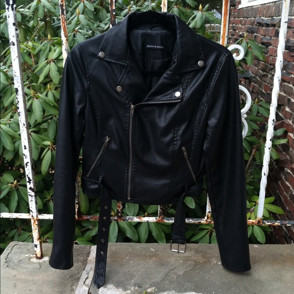 Brandy Melville Jackets & Blazers - Black Leather Jacket (NWOT!!!)