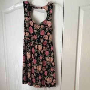 Forever 21 Black & Floral Dress