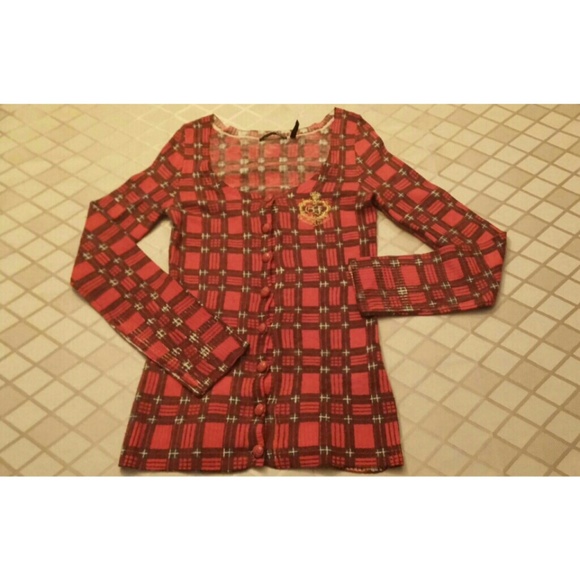 | Guess | Wool Checked Cardigan - Picture 3 of 4