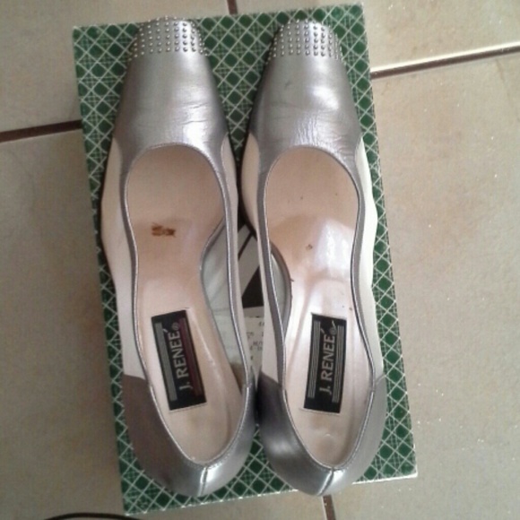 Silver Pumps