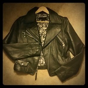 Black biker jacket