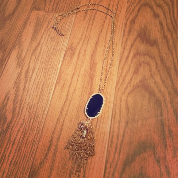 Black tassel necklace