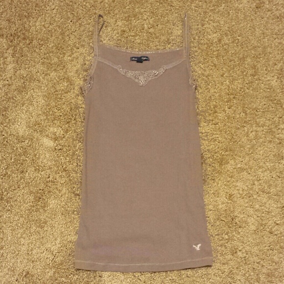 American Eagle tank top with lace trim