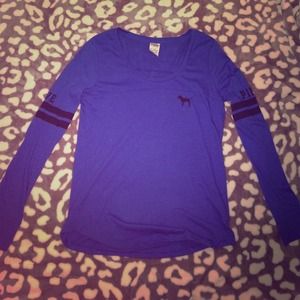 VS Pink Cobalt Blue Long Sleeve Tee