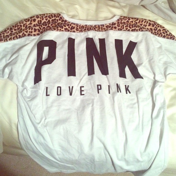 Victoria Secret PINK cheetah crewneck