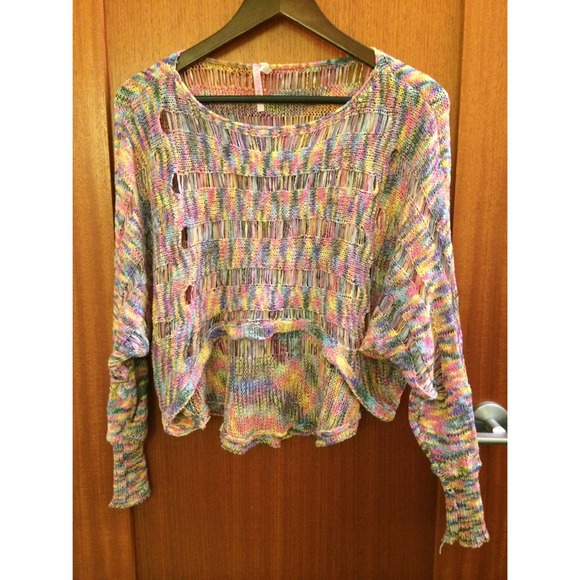 Nasty Gal Sweaters - Nasty Gal Pastel Multicolored Knitted Sweater