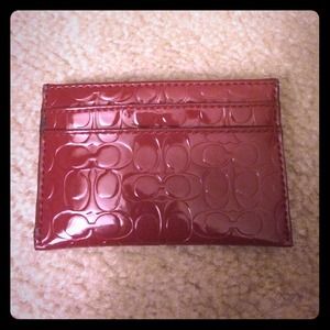 Coach card holder