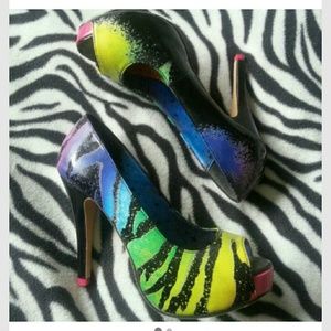 Iron Fist Zebracorn pumps size 7