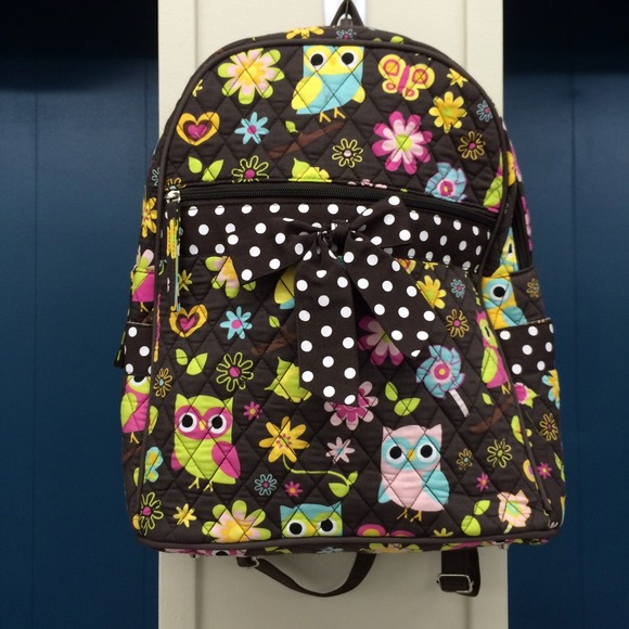 Floral and owl backpack