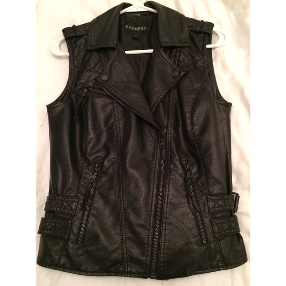 Quilted Faux Leather Vest