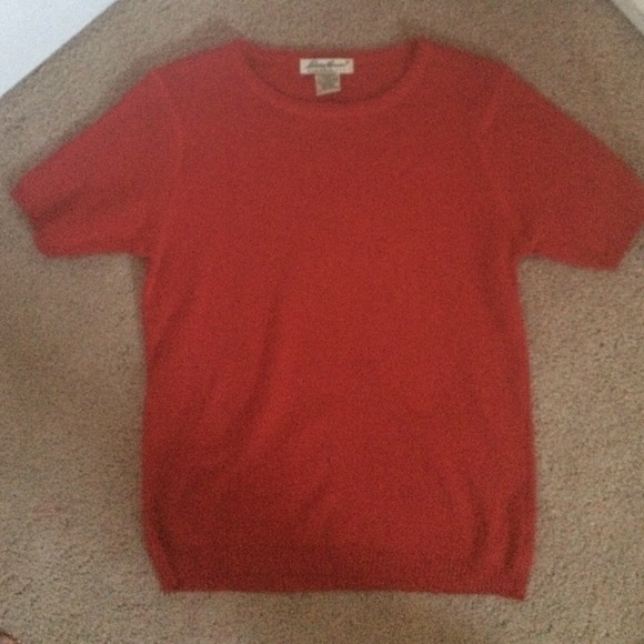 100% Cotton Eddie Bauer Short Sleeve Sweater - Picture 2 of 2