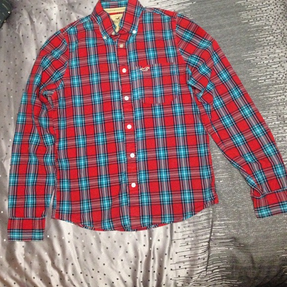 Men's Plaid Hollister Button Downs ☑️ - Picture 2 of 4