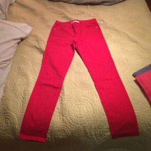 Red jeans