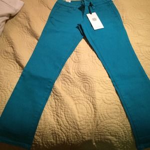 Jessica Simpson teal skinny jeans